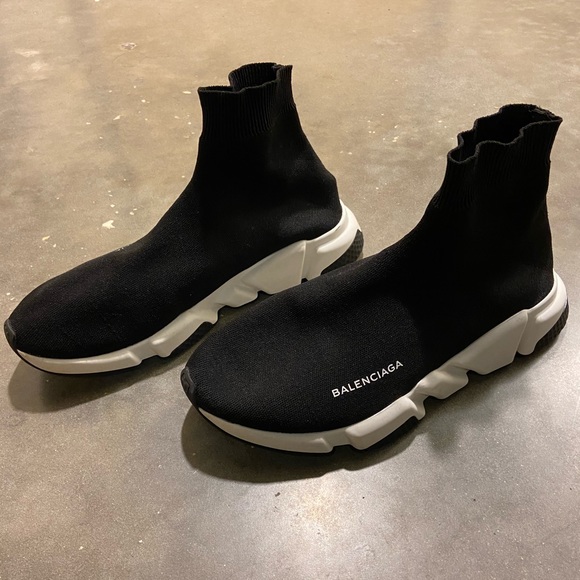 Balenciaga Speed Trainer 2018 Mid ‘Black White’ - Picture 2 of 4